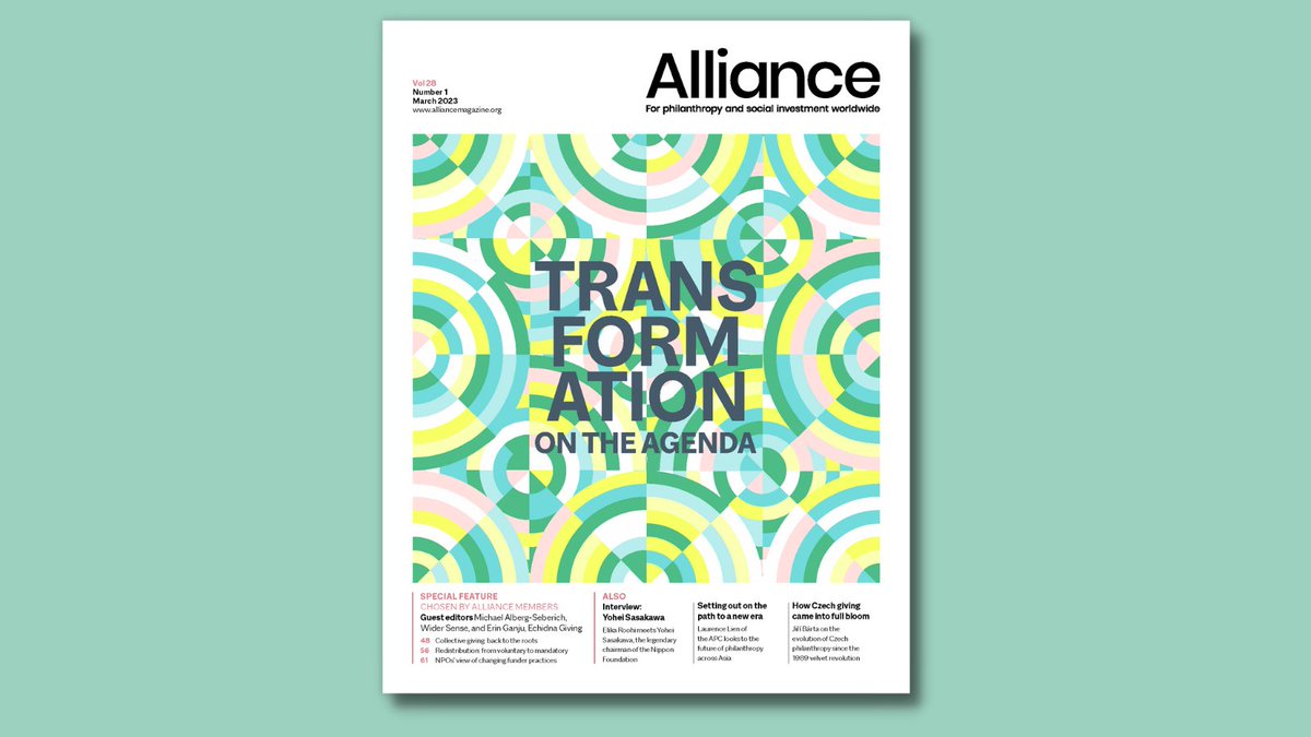 WINGS (@wings_info) on Twitter photo Read stories, dialogues and reports from around the world on philanthropy transformation in the latest volume of <a href="/Alliancemag/">Alliance magazine</a>, ‘Transformation on the agenda’ – out now: ow.ly/uQ6k50NiBSG
#LiftUpPhilanthropy Read stories, dialogues and reports from around the world on philanthropy transformation in the latest volume of <a href="/Alliancemag/">Alliance magazine</a>, ‘Transformation on the agenda’ – out now: ow.ly/uQ6k50NiBSG
#LiftUpPhilanthropy