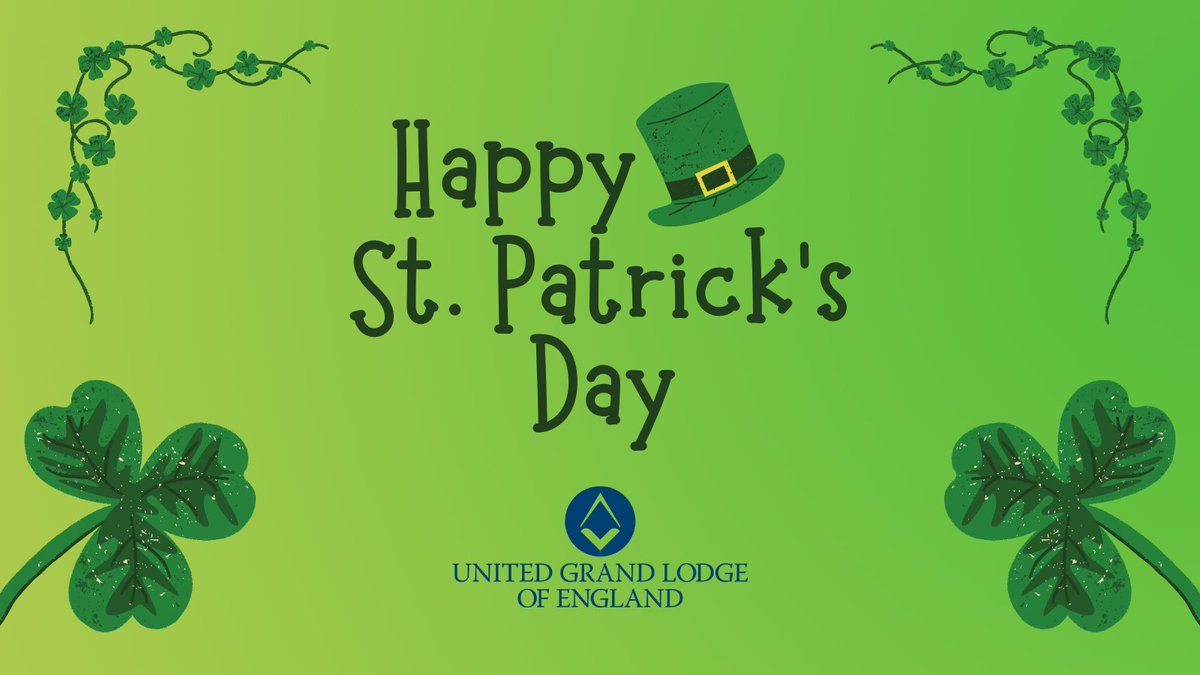 UGLE_GrandLodge's tweet image. Happy St. Patrick's Day! 🍀

May the luck of the Irish be with you today and always - Sláinte! 🍻🎶 

#Freemasons #StPatricksDay #LuckOfTheIrish