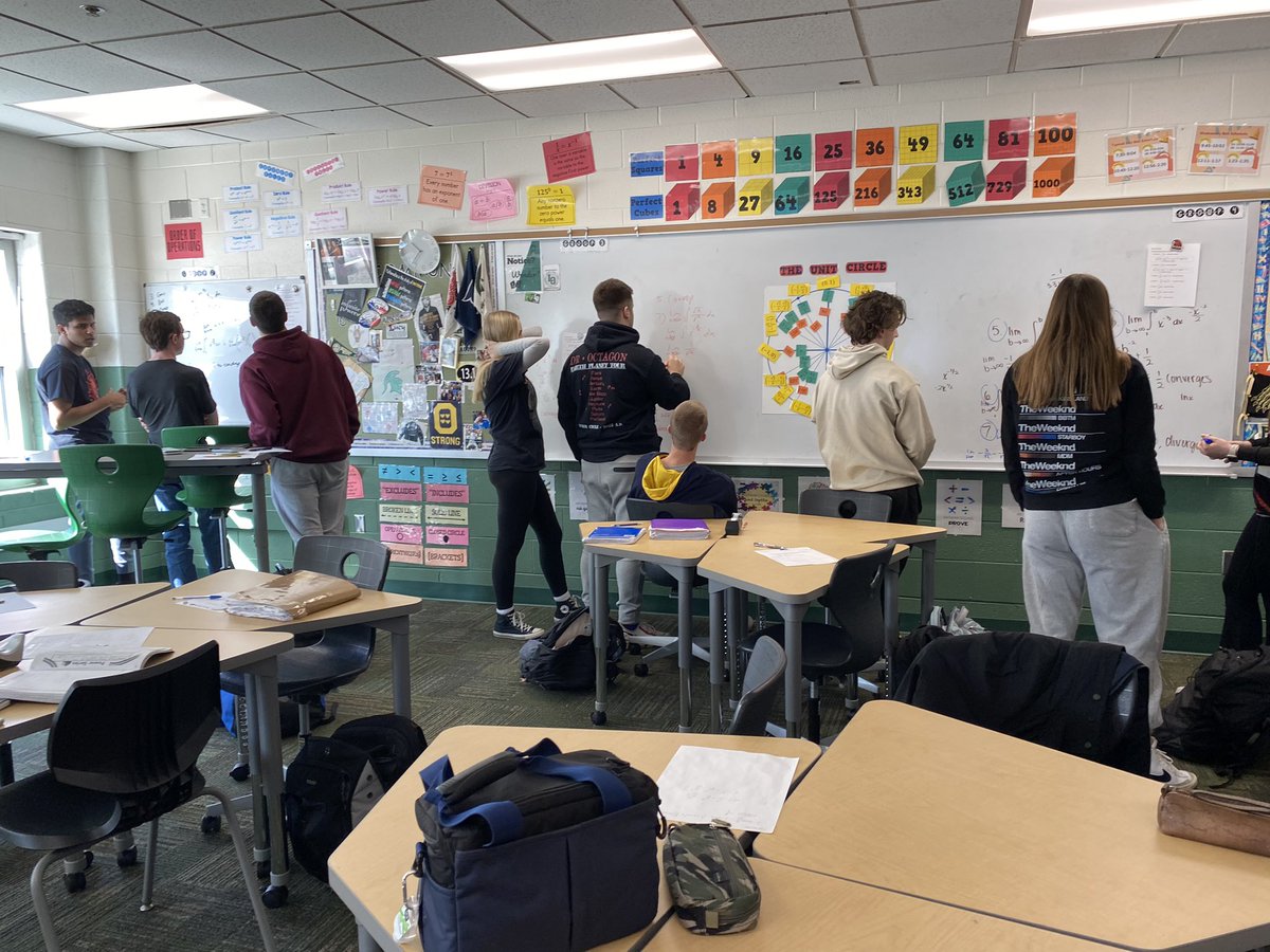 lsquared76's tweet photo. AP Calc figuring out the p-series test through the work they did with the integral test. #thinkingclassroom #apcalcbc #lohs #unit10 https://t.co/TIFBVD1h5K