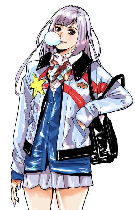 アナハイム高専に通うコギャル時代のルールカさん。#ルールカ #ダブルゼータガンダム 