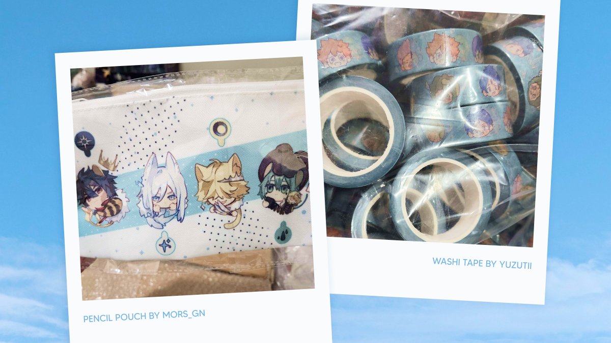 And lastly for tonight, our pencil pouch by <a href="/mors_gn/">玉 | Read pin | C2E2 S-17</a> and washi tape by <a href="/Yuzutiichi/">Chi</a> have arrived too!