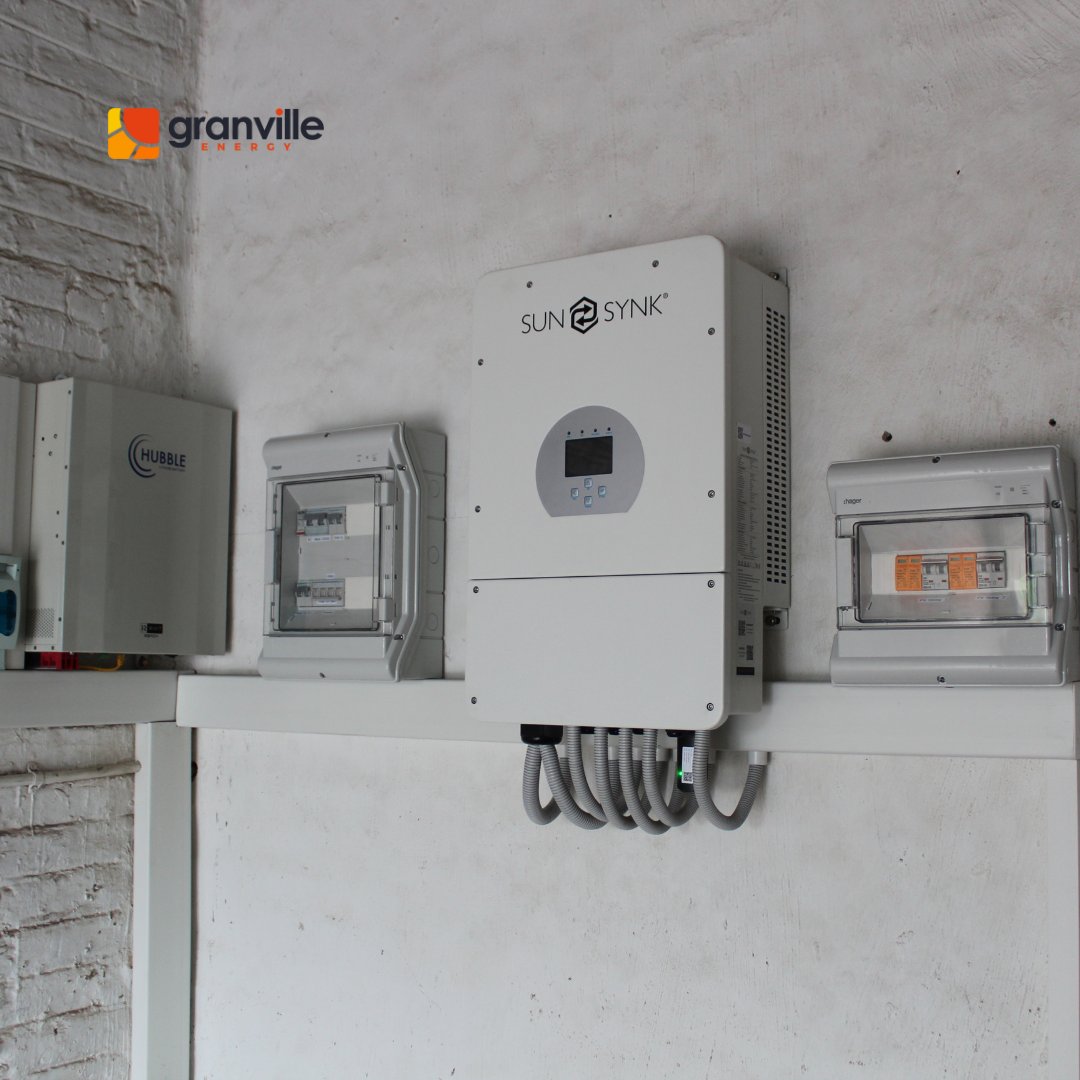 GranvilleEnergy's tweet image. Generating and storing energy for when you need it most - our solar installation is ready for action! 💡⚡️

#solargeneration #energystorage #GranvilleEnergy #loadsheddingpreparation #loadsheddingsolution