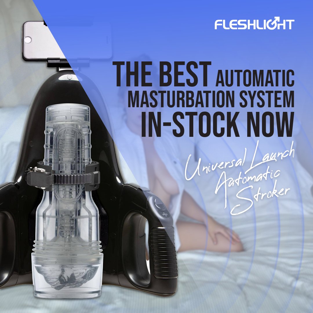 DreamloveInt's tweet photo. Universal Launch is an automated Fleshlight experience for most of your Fleshlight toys! Firmly grip your Universal Ratcheting System compatible Fleshlight product. Slide your product through the circular opening. https://t.co/iBlFhAYqKf
