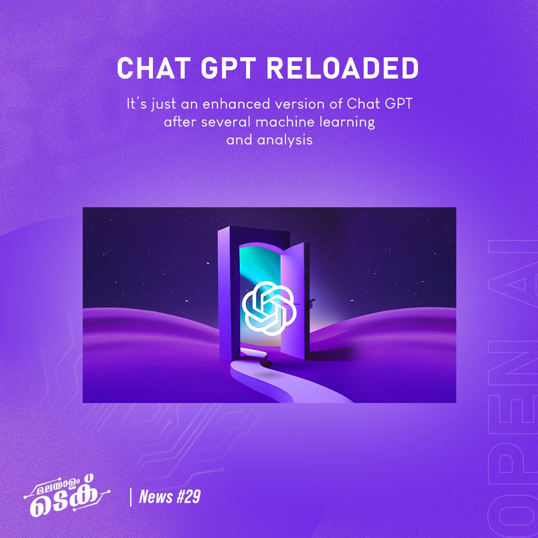 MalayalamTech's tweet photo. Open AI Chat GPT-ക്ക് പുത്തൻ ഉണർവ് നൽകിയിരിക്കുകയാണ്. വെറും 100 ദിവസം കൊണ്ട് ഒരുപാട് യൂസേഴ്സ് ആണ് open AI Chat GPT യിലൂടെ നേടി എടുത്തത്. ഒട്ടും refined അല്ലാതിരുന്ന Chat GPT യുടെ അവസ്ഥ മാറ്റാൻ ഈ user data സഹായിച്ചു എന്നാണ് കമ്പനി പറയുന്നത്.
#OpenAI #Chatgpt #malayalamtechnews https://t.co/O96ETET5pD