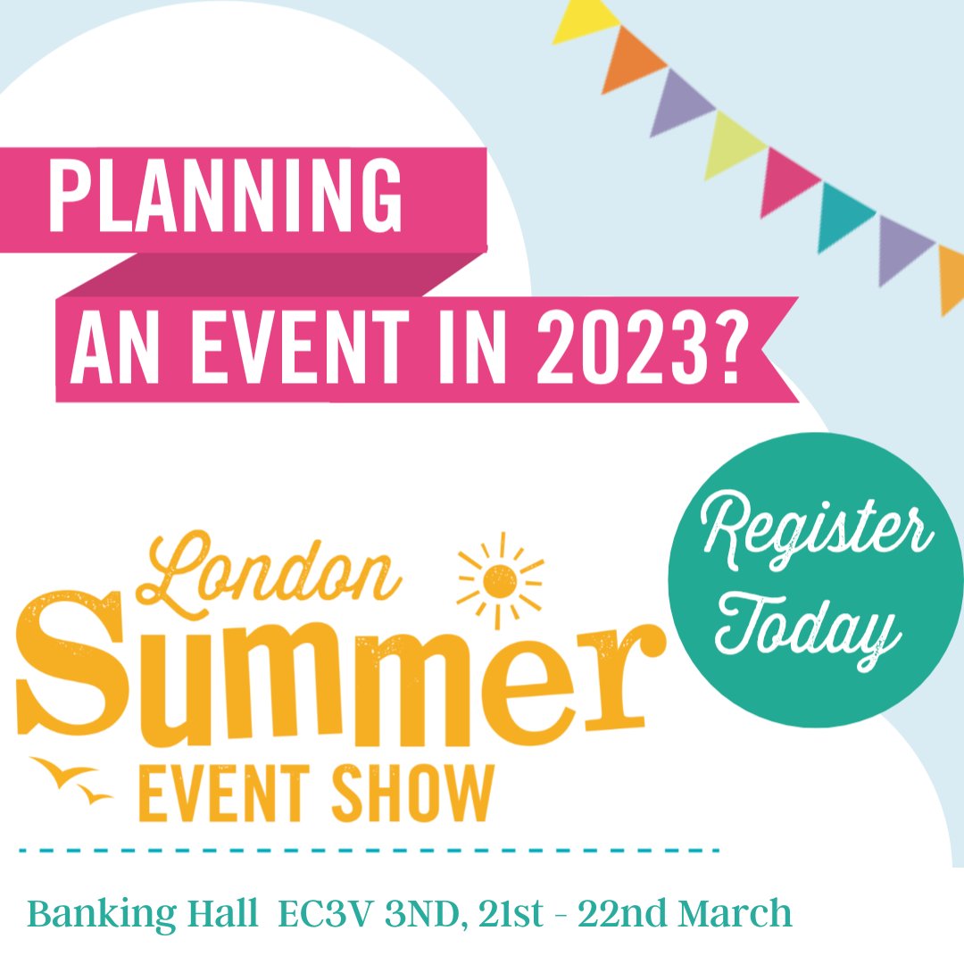 It’s not too late! There’s still a chance to get your tickets for next week! Find us at Stand B5 on the day!
Book here: portal.londonsummereventshow.com/events/26/appl…

@LadySummerSkye #graysons #eventplanner #eventslondon #londonevents #eventprofsuk #londonvenues #summereventshow