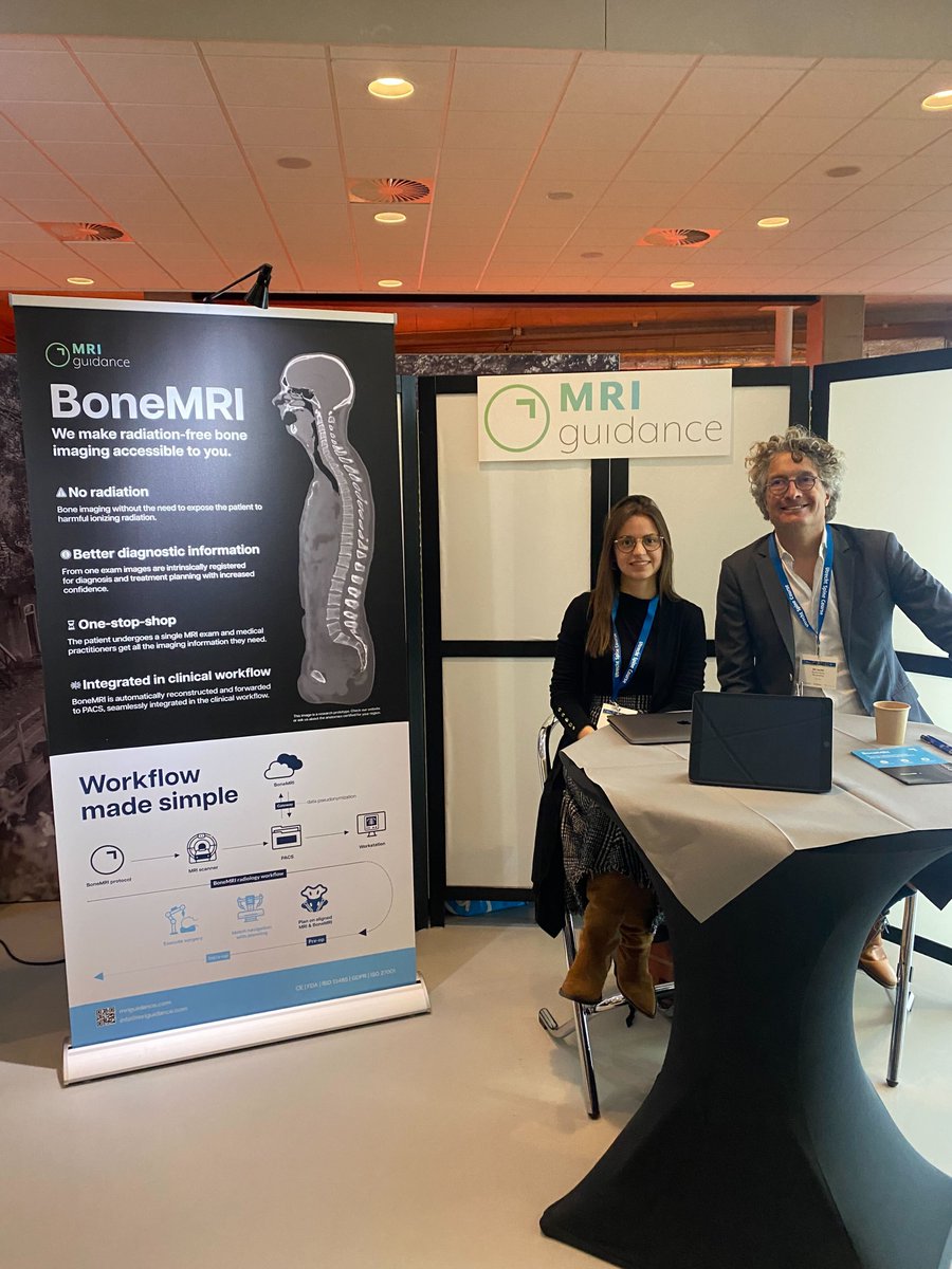 MRIguidance's tweet photo. Visit our booth at the Utrecht Spine Course in the @UMCUtrecht where we will be engaging with spine surgeons, radiologists, and you!
 
We are ready to answer questions and discuss how BoneMRI could potentially become a pathway to improve care of patients with spinal deformities. https://t.co/CcFeFsZFz7