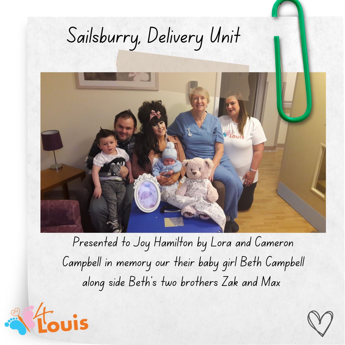 _4Louis's tweet photo. Honoring lost loved ones through a journey of comfort and giving ๐ In 2016, Victoria & Kirsty delivered 13 CuddleCots to 13 hospitals, bringing peace to families during a difficult time. ๐ #CuddleCots #JourneyOfLove https://t.co/KgEOVsaytp