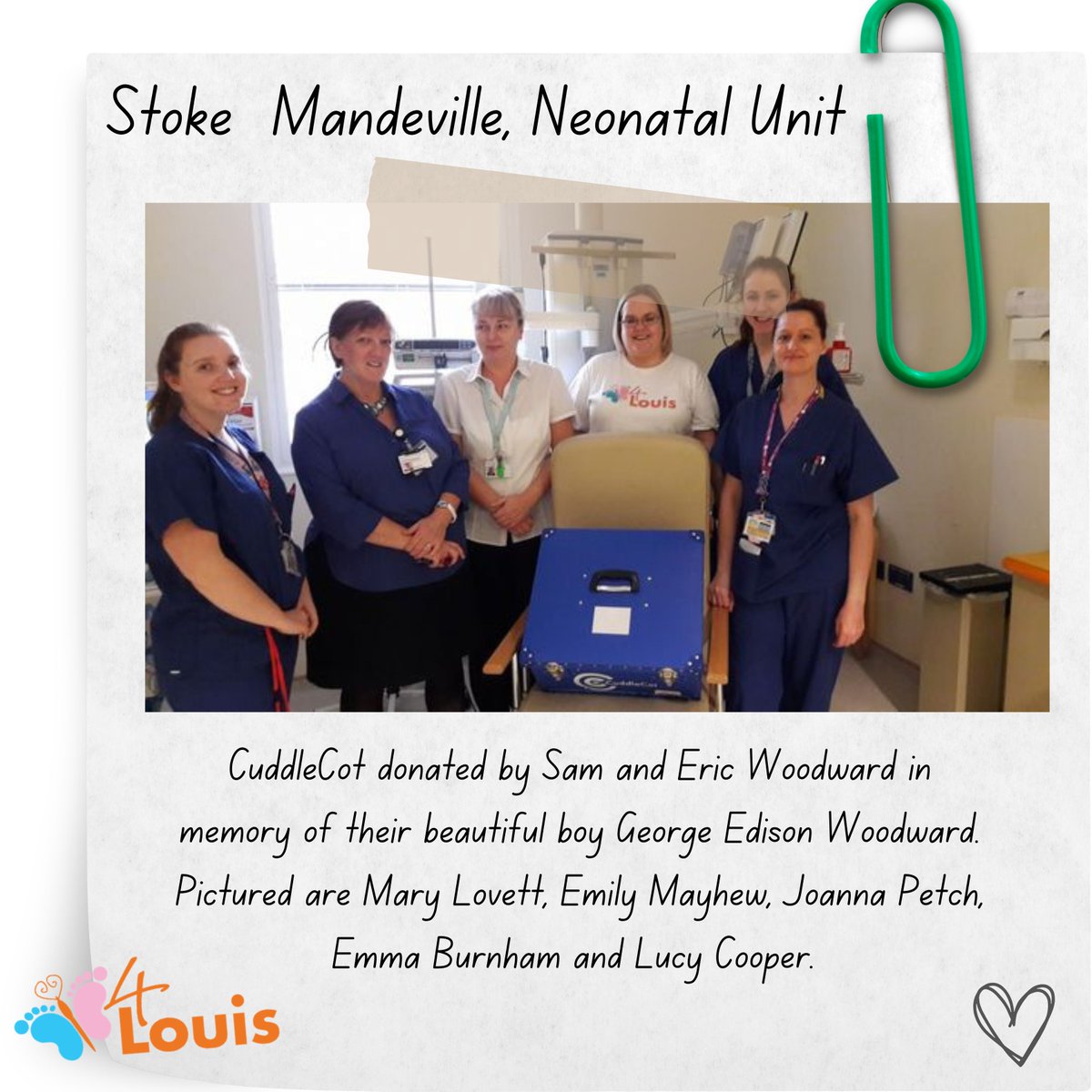 _4Louis's tweet photo. Honoring lost loved ones through a journey of comfort and giving ๐ In 2016, Victoria & Kirsty delivered 13 CuddleCots to 13 hospitals, bringing peace to families during a difficult time. ๐ #CuddleCots #JourneyOfLove https://t.co/KgEOVsaytp