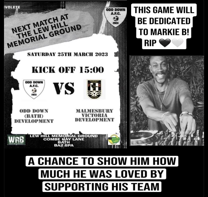Saturday 25th March! It would be great if we could have a bumper crowd to show how much the gaffer was 🫶🏻 and to also help the team complete his mission of keeping the team in the league. 💙 
Please retweet so as many people as possible get to see it #MarkieB🖤🤍