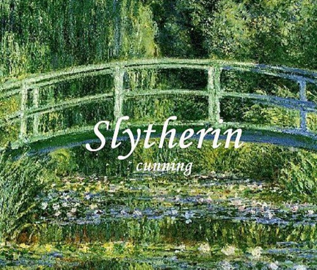 Las cuatro casas de Hogwarts en cuadros de Monet.