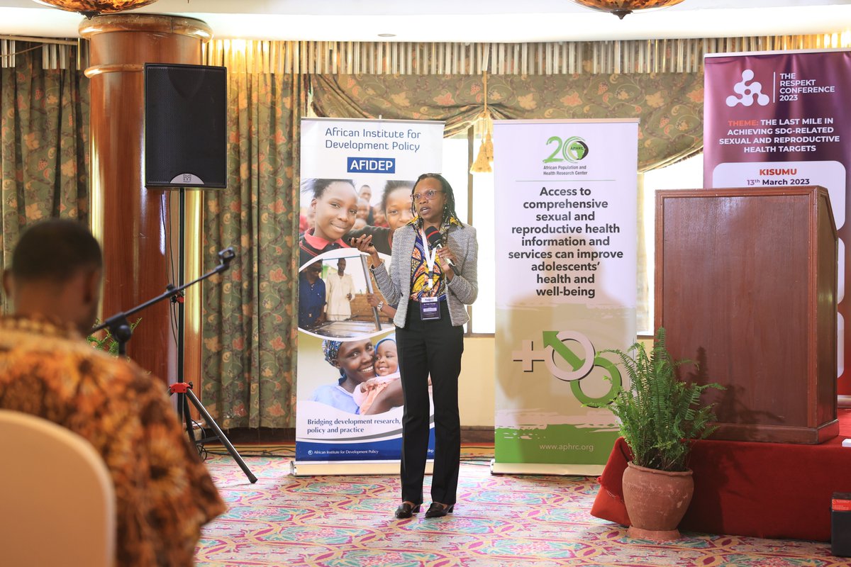 Afidep's tweet photo. "Rural, poor and uneducated adolescent girls are also at highest risk of early sexual debut​."

Dr Violet Murunga from @Afidep sharing the latest data on Kenya’s adolescent sexual &amp; reproductive health status, progress policy environment at #RespektConference2023 

#SRHR #KDHS https://t.co/3Xd4TUs9i4