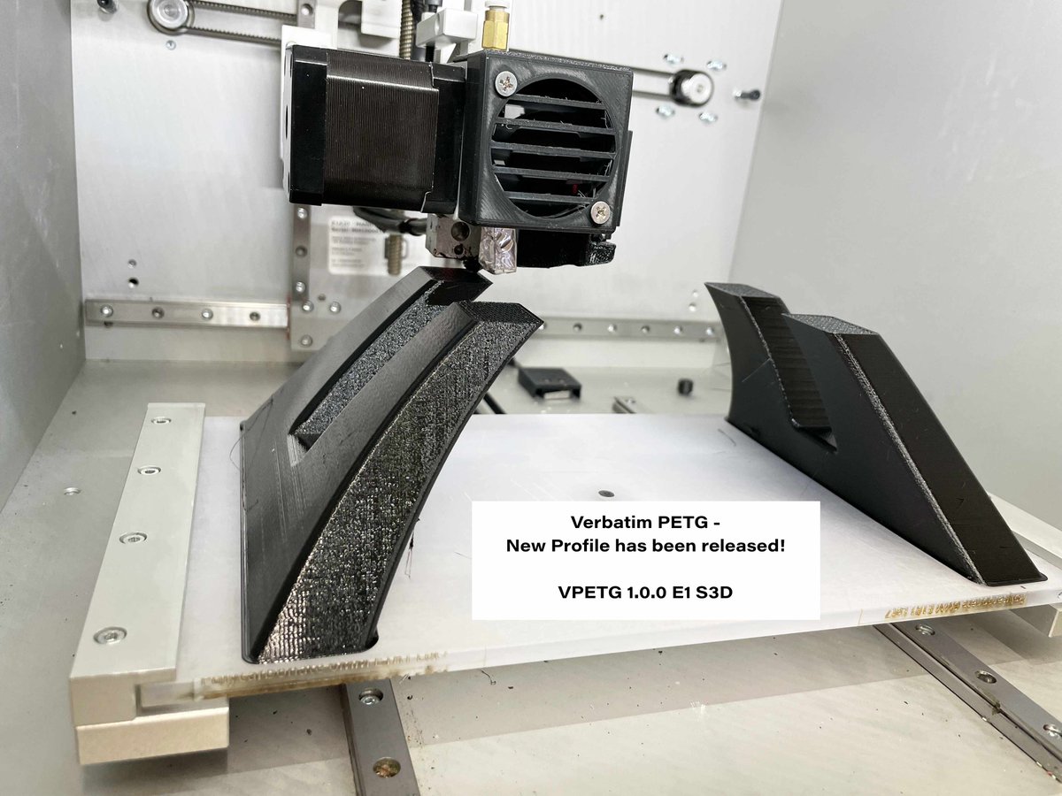 MehtaHeino's tweet photo. Verbatim PETG - New Profile has been released! - VPETG 1.0.0 E1 S3D
Learn More and download the print profile for MANU 3D Priner from https://t.co/5s6EHQdDLh
Let us know your printing experience / feedback 🙂
#petg #3dprinting #simplify3d #mehtaheino #manueasy #3dprinter https://t.co/2YbeMXf5fa