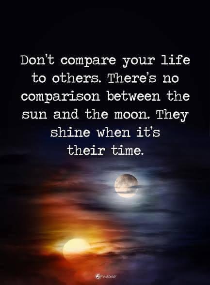 416Yes5000's tweet photo. Don't compare yourself to others..! https://t.co/anjLonr9cP