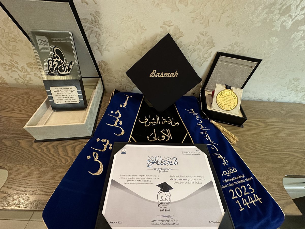 basmah_fa's tweet photo. الحمدلله الذي بلغنا هذه اللحظة، الحمدلله الذي استجاب دعوات قلوبنا، الحمدلله امتنانًا واعترافًا بفضله..
بفضل الله تم تخرجي وحصولي على درجة البكالوريوس بمرتبة الشرف الاولى في تخصص علوم المختبرات الطبية 🎓🤍..

2023 — 3 — 16 https://t.co/puAttV4oLv