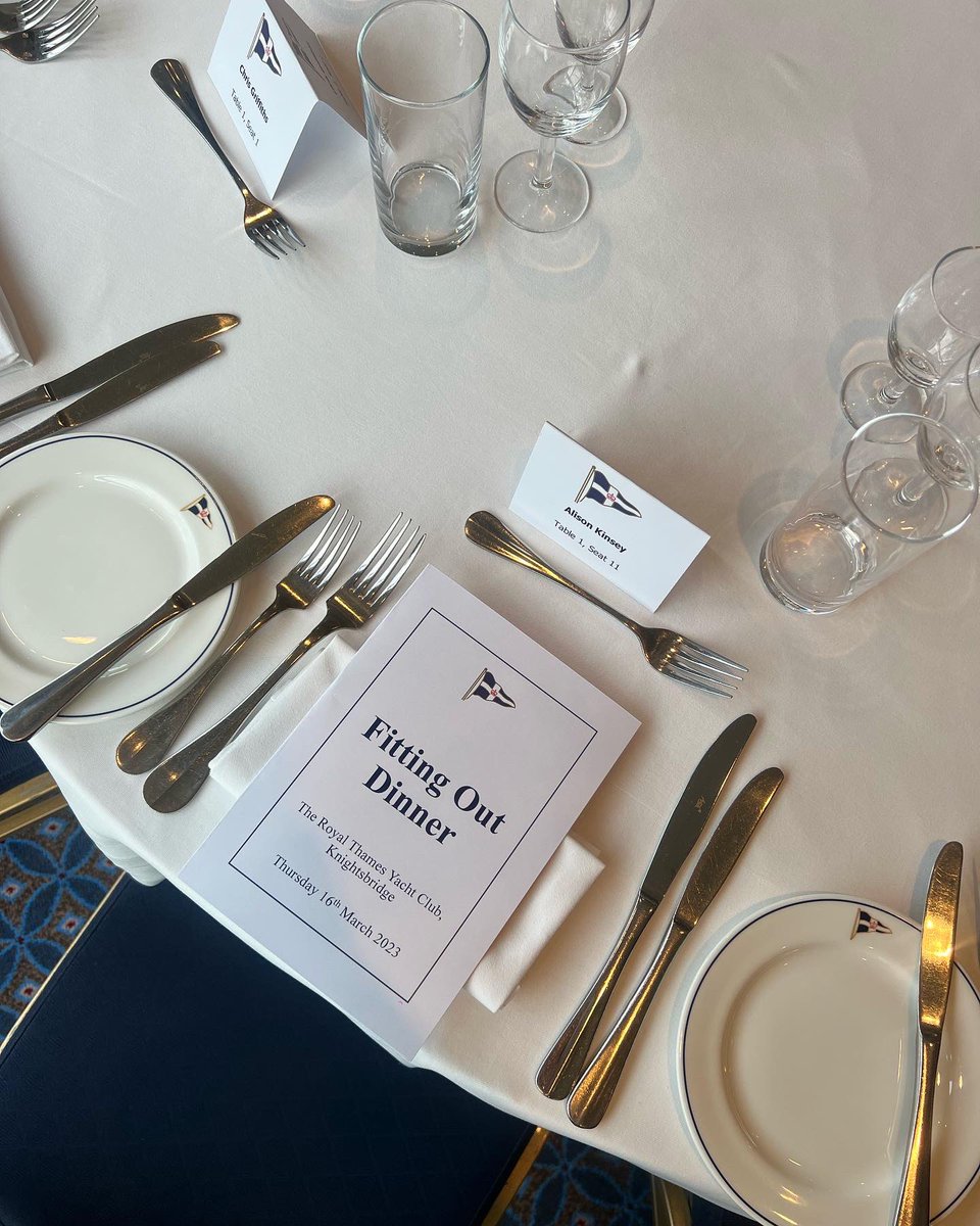 Our Fitting Out Dinner last night 💙⚓️