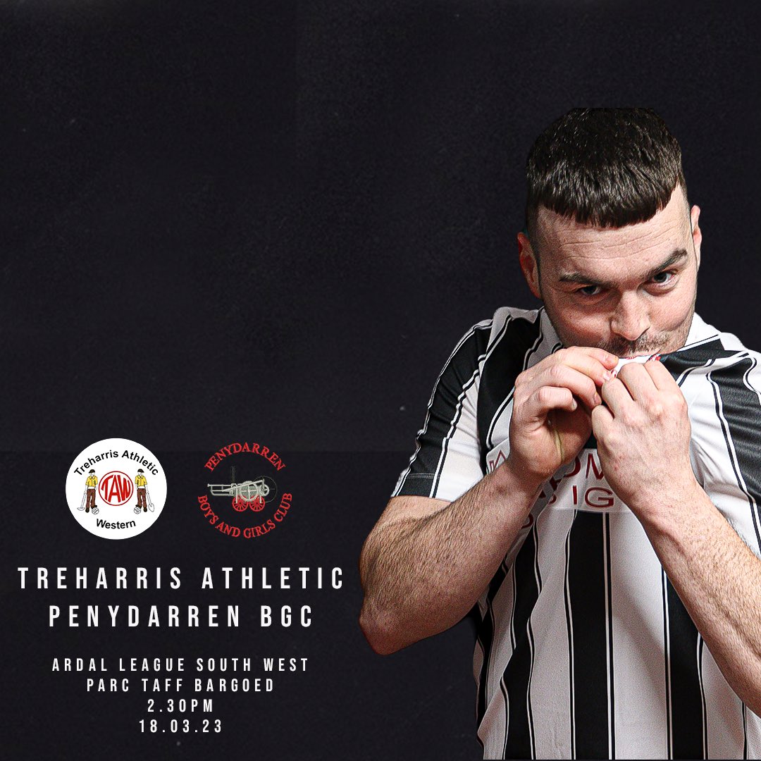 Derby Day 🔜 

We face <a href="/TreharrisAthFC/">Treharris Ath FC</a> tomorrow afternoon in the <a href="/ArdalSouthern/">Ardal Southern</a> League! 🙌