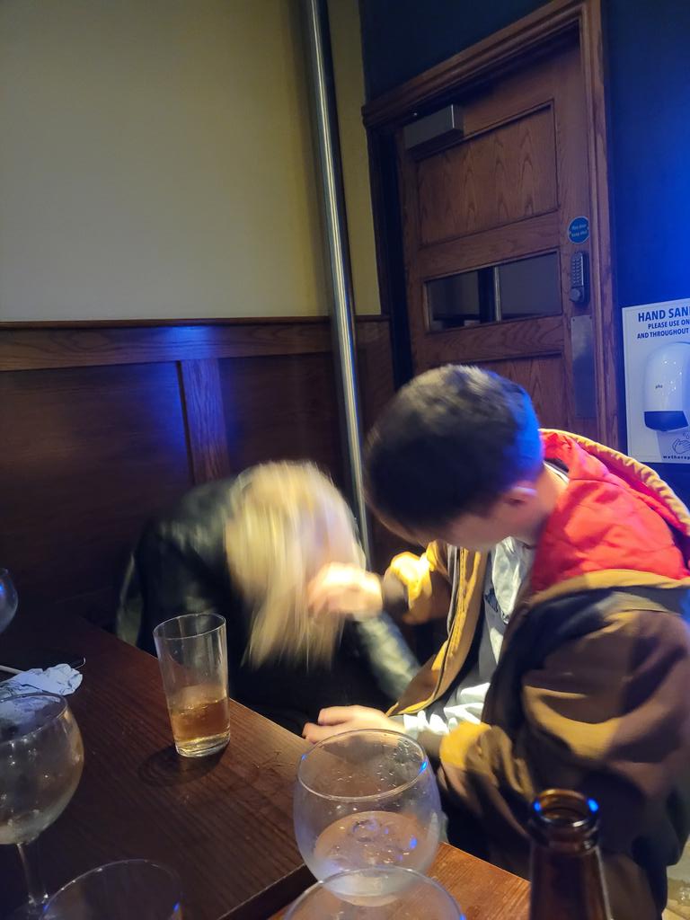 BartekNelkowski's tweet photo. @KoloTourbae When we get kicked out of spoons because you're a abusive boyfriend or maybe abby is a drama queen https://t.co/v4bdvQW8aA