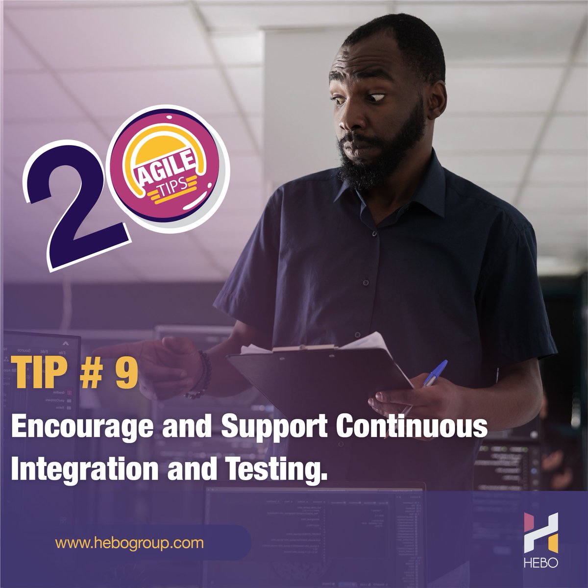 Tip #9 for Agile success: Improve quality & efficiency with continuous integration and testing. Catch issues early on in your Agile process with expert tips from our blog - check out all 20! 💡 #AgileLife #ContinuousIntegration #ContinuousTesting #PlanYourNext