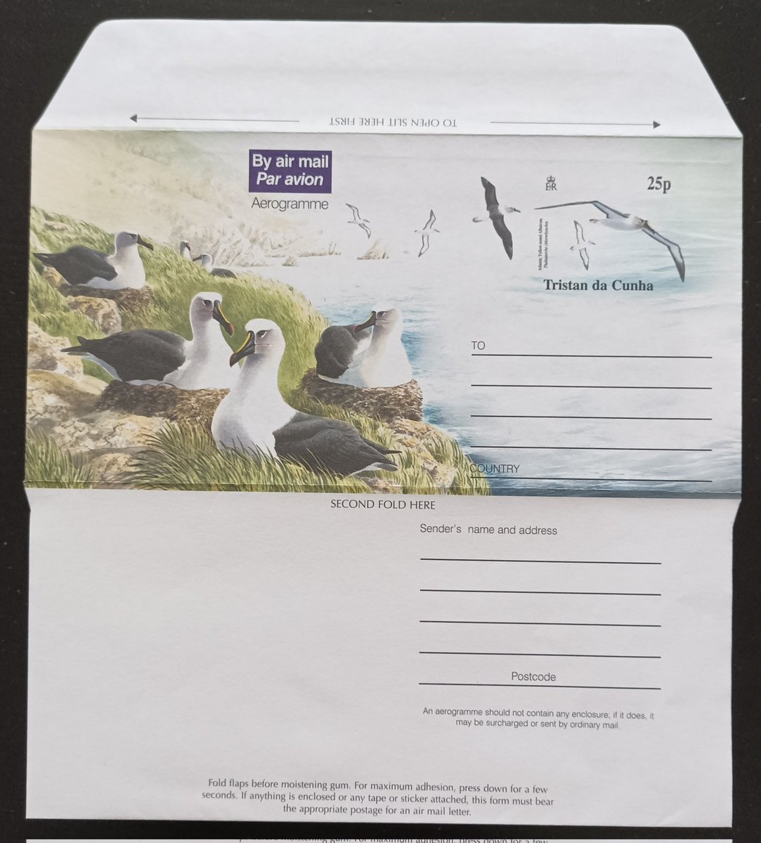 BirdsFDC's tweet photo. Tristan da Cunha (UK)
#aerogramme #birds #philately https://t.co/zJC9EakBhF