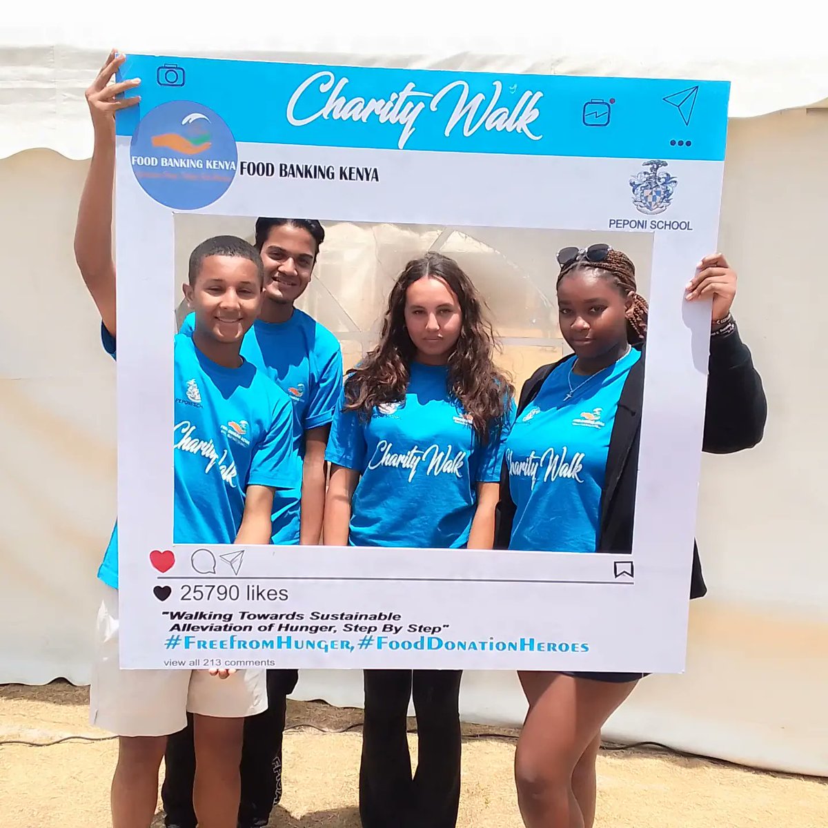 foodbankingke's tweet photo. Today in partnership with @peponi_school
10km charity walk ✅
5km charity walk ✅
3km charity walk underway✔️

Let's walk for the vulnerable and stay #freefromhunger as we are #fooddonationheroes https://t.co/IZn3D1pvzu