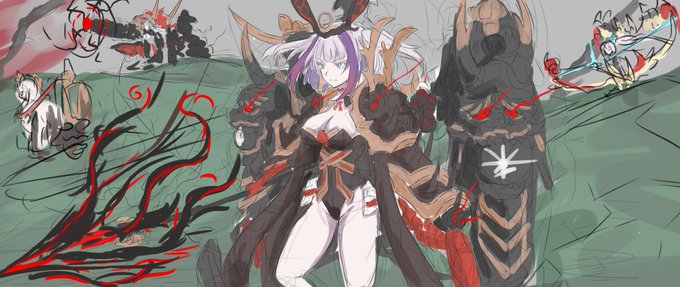 比較が山とかだともうどうすればいいのやら
手前に城でも描くか? 