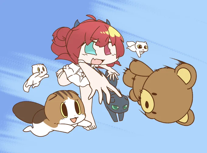 ロアちゃんとイヌたちと配信でぬいぐるみ投げてあげたり隠れんぼしてたロアちゃんは最近イヌたちとどんな遊びしてる?ロアちゃんたちが楽しく遊んでるの好きだから新しく出るペットなボイスが楽しみだよ〜本当にいつもありがと〜だロアちゃんとイヌたちにいつまでも美味しいご飯を〜 #ロアート 