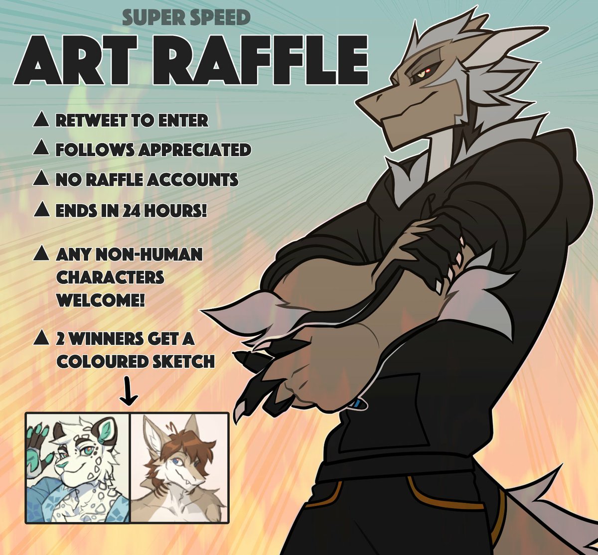 RAFFLE SEASON'S IN THE AIR AGAIN ~! RT to enter, follows appreciated, and I'm drawing 2 winners in 24 hours 🔥 Replying with a ref is optional; If I don't find a winner's ref below, I'll DM them. Good luck ~