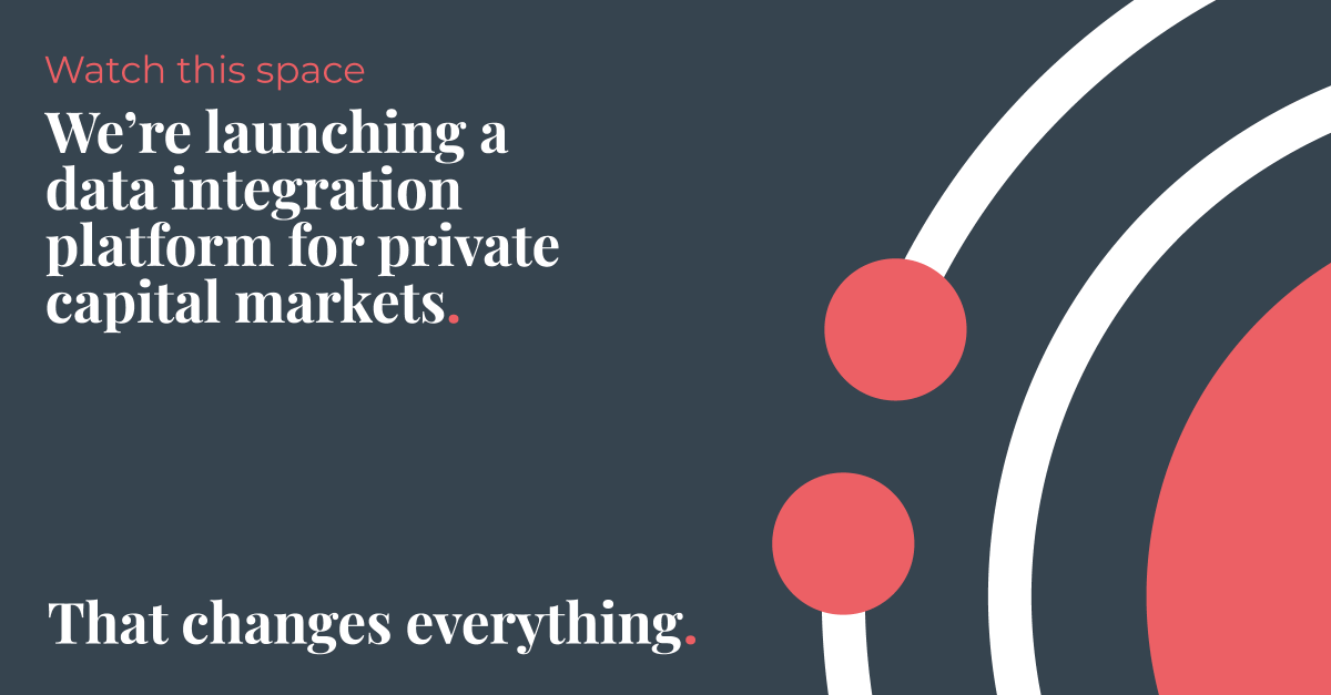 Data is critical for private capital markets, but traditional software only addresses parts of the process. So data is confined to front, middle, and back-office silos, leading to lots of manual requests, confusing systems, and complex dashboards for users. Not for much longer.