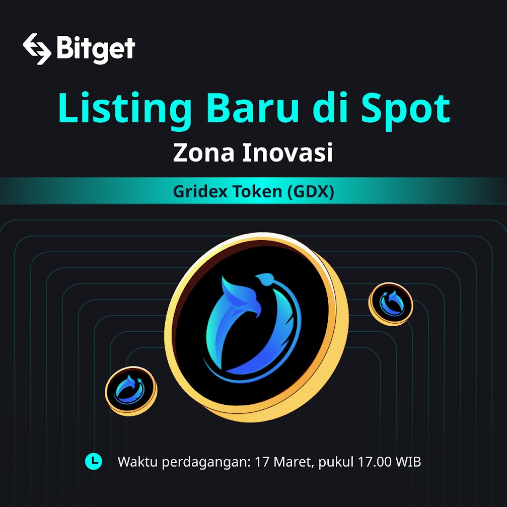 BitgetID's tweet photo. #BitgetInitialListing #GDXxBitget 

🔥Hype untuk $GDX meningkat di #Bitget Innovation Zone!

🚀 Deposit dan tukarkan GDX sekarang! https://t.co/7sTRXhxfx8

✍️Detail > 
https://t.co/EXBhxLBfkS

📅Deposit dibuka14.00 17 Maret (WIB) https://t.co/NVYQ9L02Aq