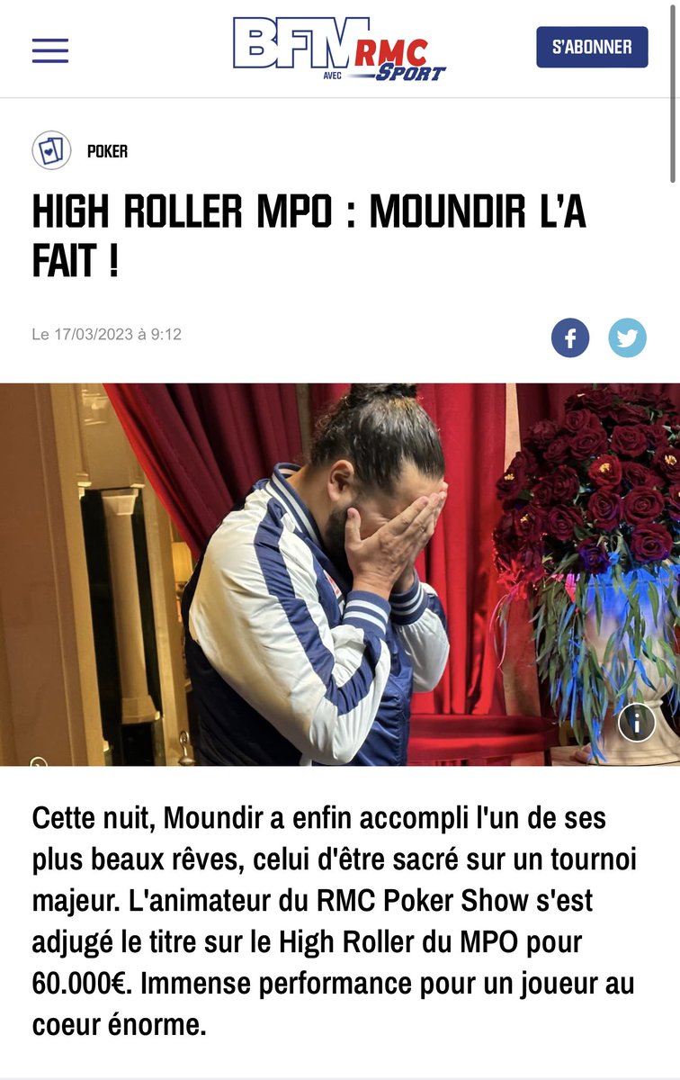 moundirofficiel's tweet photo. https://t.co/4KDsIWA2gL @RMCPokerShow  @Winamax  @essaadiresort https://t.co/ocY4TRg0Wg