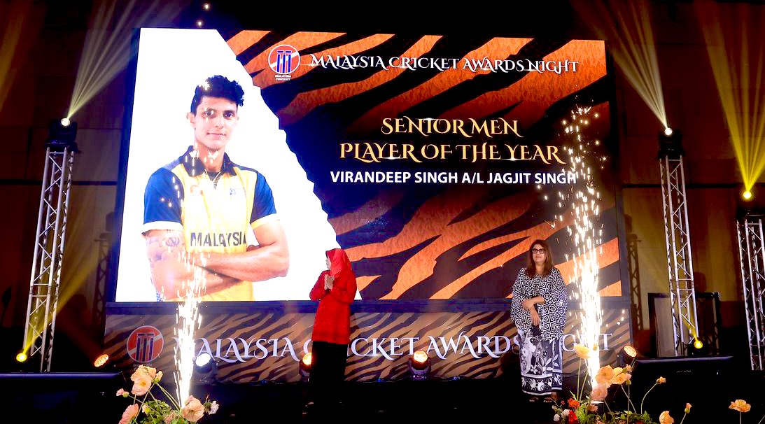 The goal is bigger but I’m enjoying every part of the journey. Appreciate the recognition @MalaysiaCricket 👍💯 #PlayerOfTheYear #Achievement #awardsnight #award