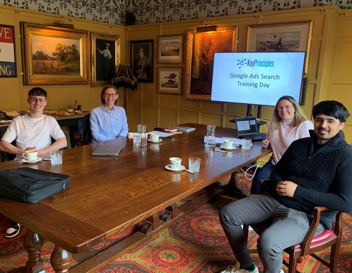 KeyPrinciples's tweet image. Yesterday we met up for a day of Google Ads training from our in-house Google Ads Guru, Terri Foster.
Want to train your in-house team on Google Ads to an agency-standard? 
Get in touch for a free training consultation! - keyprinciples.co.uk/training/googl…
#DigitalMarketing #GoogleAds