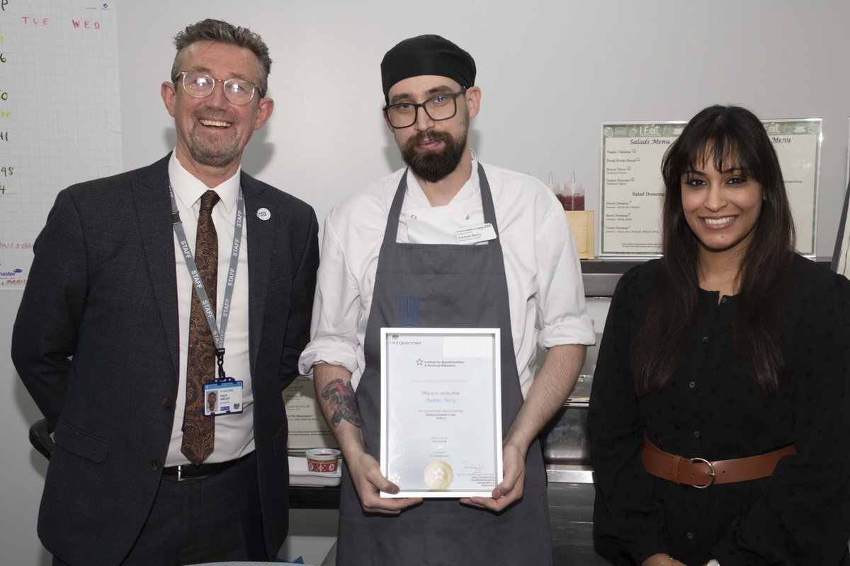 Philip shelley FIH (@hcashells) on Twitter photo Massive congratulations to chef Andy Berry from <a href="/Leic_hospital/">Leicester's Hospitals</a> who was awarded his Senior Culinary Chef level 4 apprenticeship certificate yesterday <a href="/NeelyMozawala/">Neely Mozawala</a> <a href="/TimothyRadcli11/">Timothy Radcliffe</a> @LucyRowe16 <a href="/Vadischef/">Nick Vadis</a> <a href="/EmmaBro69944322/">Emma Brookes</a> 👏👏👏 Massive congratulations to chef Andy Berry from <a href="/Leic_hospital/">Leicester's Hospitals</a> who was awarded his Senior Culinary Chef level 4 apprenticeship certificate yesterday <a href="/NeelyMozawala/">Neely Mozawala</a> <a href="/TimothyRadcli11/">Timothy Radcliffe</a> @LucyRowe16 <a href="/Vadischef/">Nick Vadis</a> <a href="/EmmaBro69944322/">Emma Brookes</a> 👏👏👏
