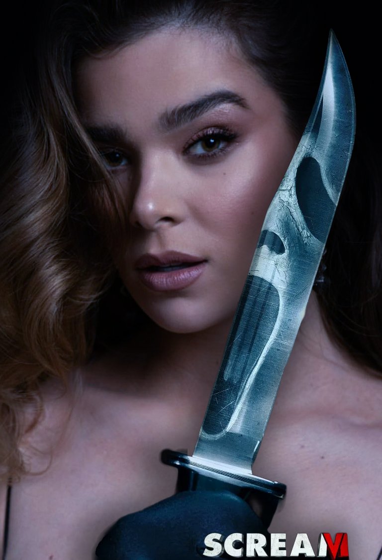 coisas que eu faço para praticar photoshop: a hailee em scream