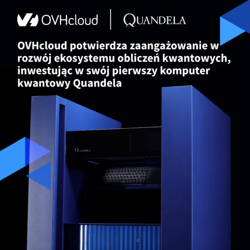 OVHcloud_PL's tweet photo. Cieszymy się, że dzięki zakupowi naszego pierwszego komputera kwantowego, zaprojektowanego przez @Quandela_SAS, rozpoczynamy nową erę innowacji, badań i rozwoju!

#MosaiQ #research #development #Quantum
