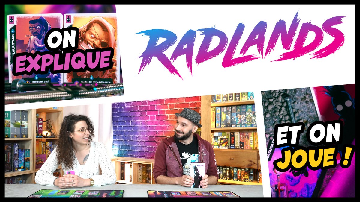 Sylvain et <a href="/BarriqueAdes/">Barrique À Dés - Dorine</a> vous expliquent et jouent à Radlands. L'un des petits jeux de cartes d'affrontement pour deux joueurs immanquables de ce début d'année.
Le lien vers la vidéo : youtu.be/Z74LgGC-82Q
<a href="/LuckyDuckFR/">Lucky Duck Games - FR</a>