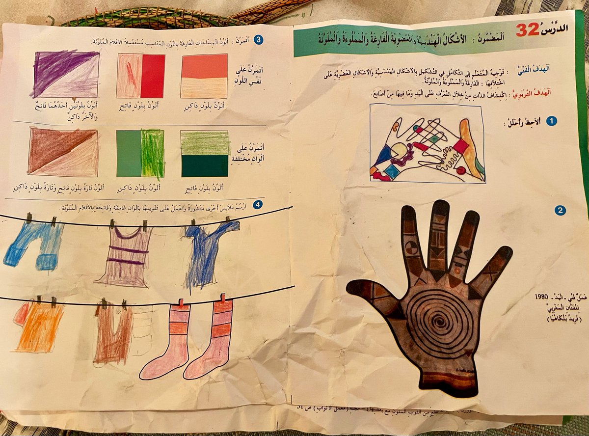 Unpacked the presents I bought in the souk and look at this great paper they'd wrapped them in #childrensart #Morocco