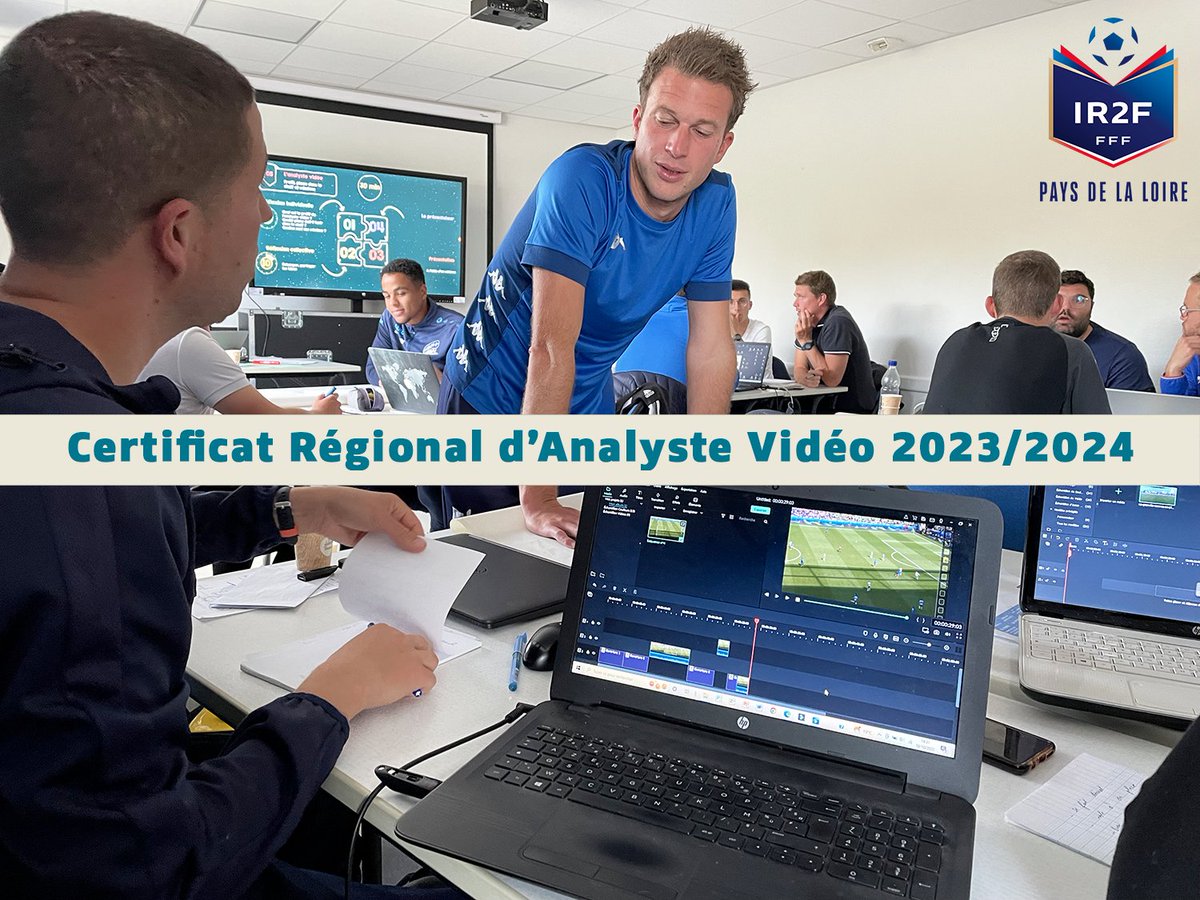 [FORMATIONS TECHNIQUES]

⚽️🎥👁Certificat Régional d'Analyste Vidéo  : candidatez en vue de la saison 2023/2024

🖥️Dossier d’inscription et informations à retrouver sur notre site : lfpl.fff.fr/simple/formati…

#analysevideo #football #oncesports #paysdelaloire