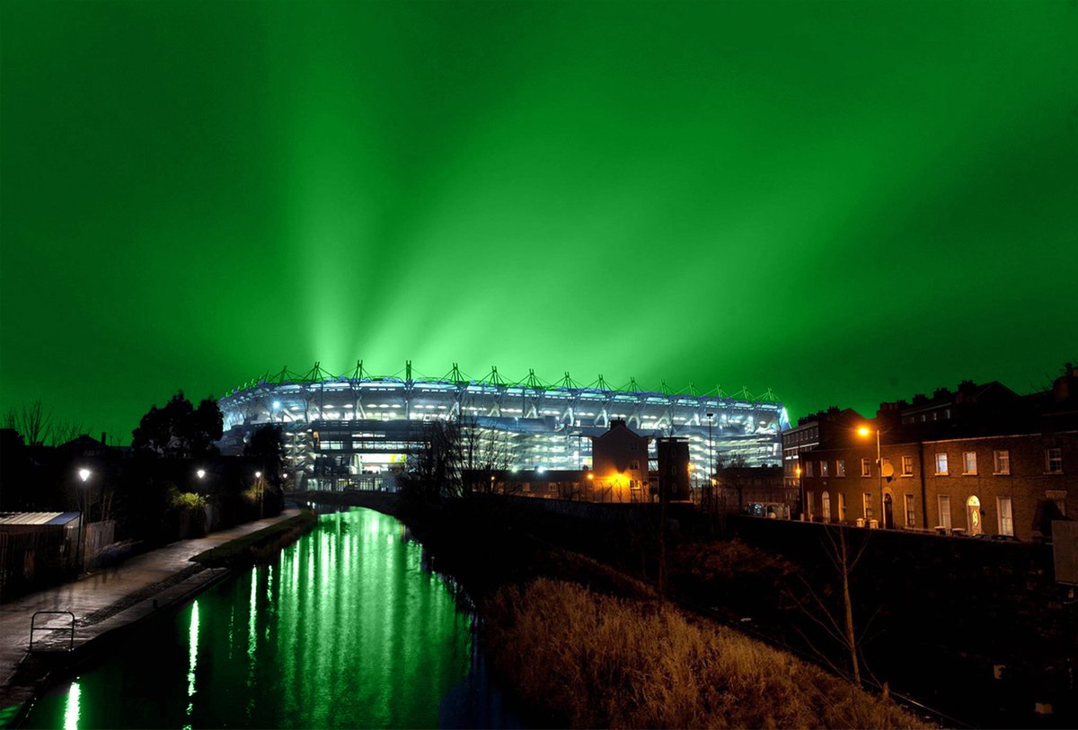 CrokePark's tweet photo. Lá Fhéile Pádraig ☘️ Happy St. Patrick's Day from everyone here at Croke Park. Have a wonderful day! 🙌 https://t.co/2qFHVnaZ1y
