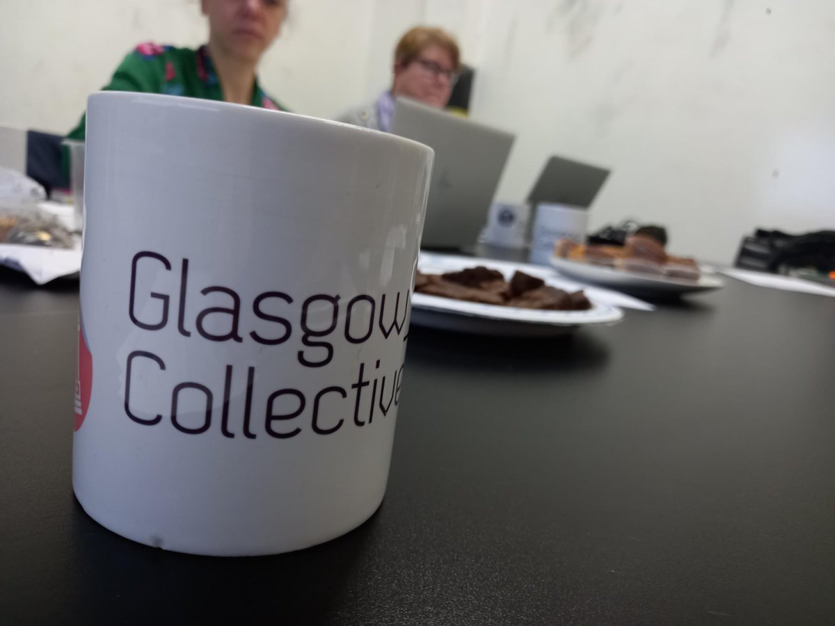 We're at <a href="/coworkglasgow/">Glasgow Collective</a> this morning doing some exciting planning for this year's #RefugeeFestScot 🧡