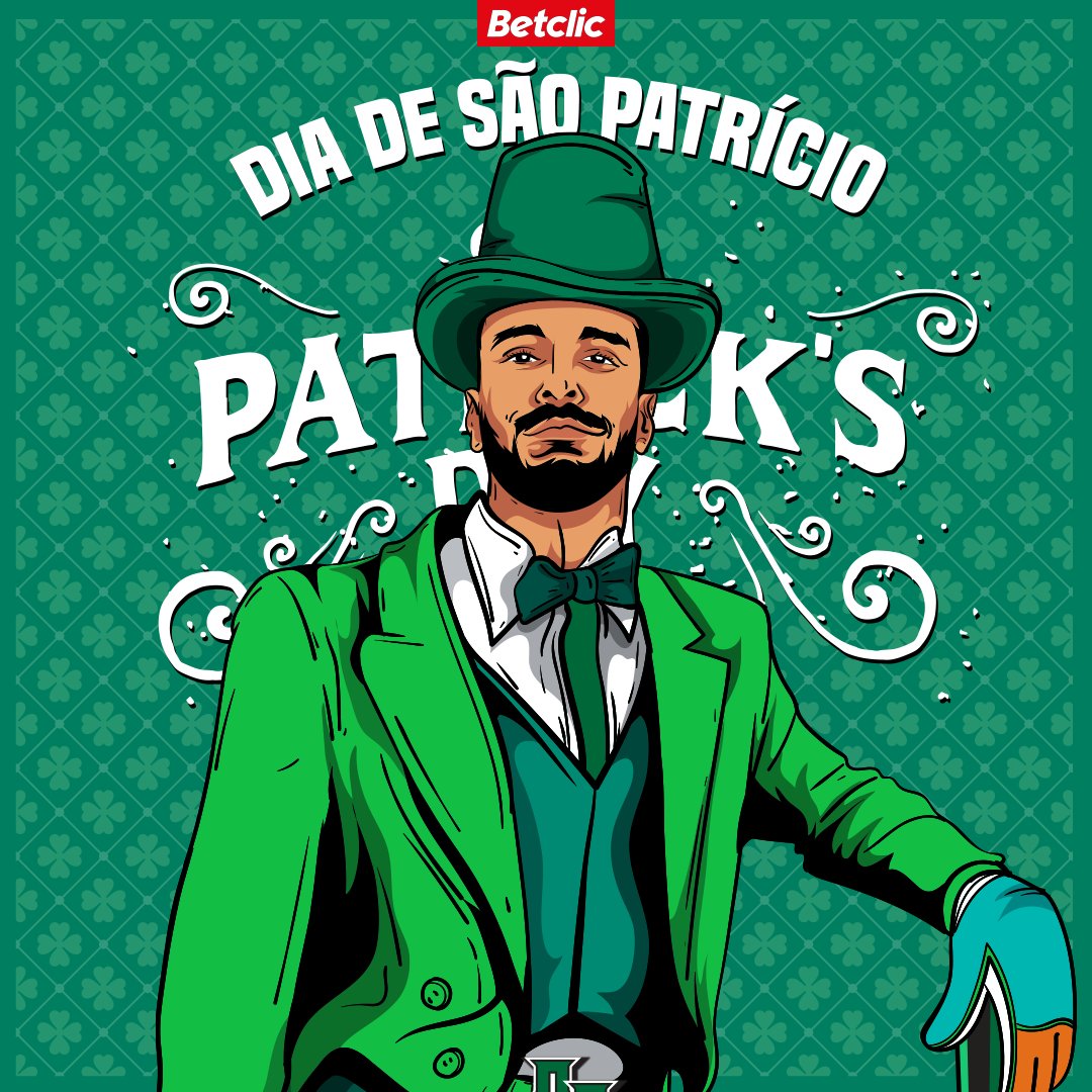 🎩🍀 Hoje é o St. Patrick's Day que é como quem diz em português, DIA DE SÃO PATRÍCIO! Temos 10€ de Freebets para oferecer a 10 pessoas!

- Dá RT + FAV
- Comenta com o print da tua aposta perdida nas competições europeias + Username Betclic

1 comentário por pessoa.
Pago dia 20.