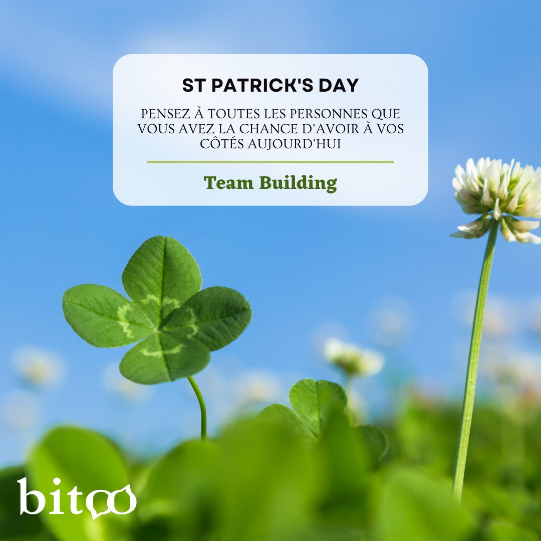 lgorithme's tweet image. Nous croyons au pouvoir de l'esprit d'équipe. Vous pouvez créer une équipe efficace et soudée, quel que soit votre projet ou votre objectif. 
#patrickday : pensez à vos collègues et regarder comment vous (ré)organiser, tirer le meilleur parti pour réussir...

#management