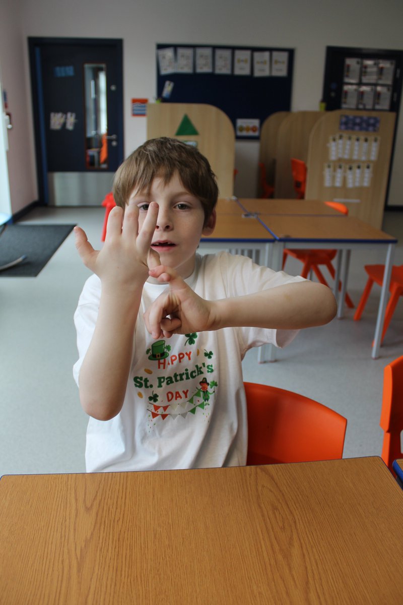 prospecthouse's tweet image. Today we are saying &apos;Lá Fhéile Pádraig sona duit&apos; for #StPatricksDay2023 ! 
We have also been celebrating British #SignLanguageWeek with our pupils learning the alphabet! @BDA_Deaf 
#CreateAndCommunicate #CRCArticle2 #bslally #BSLActNow
