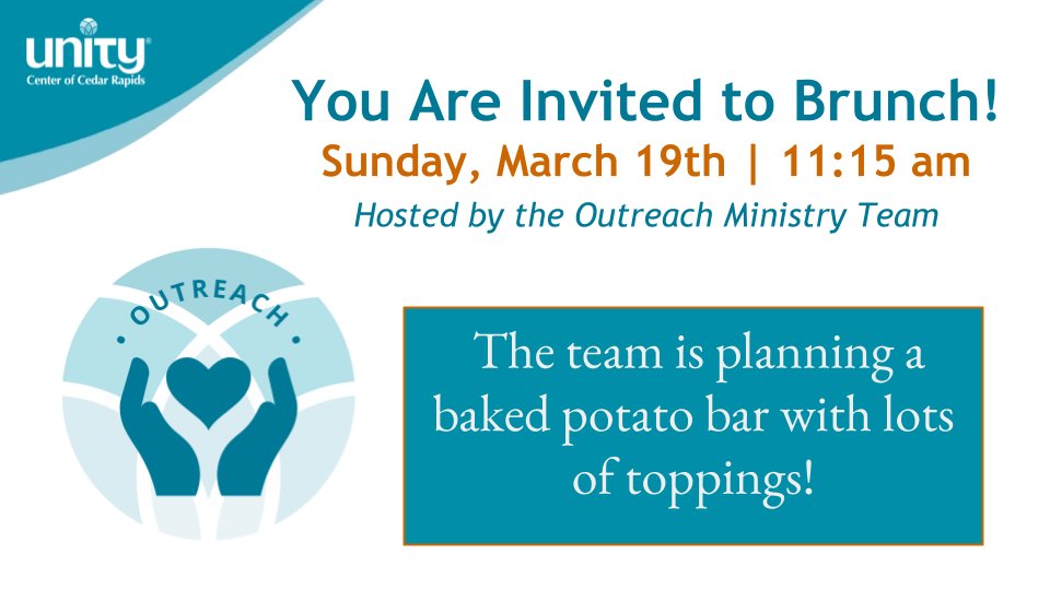 UnityofCR's tweet image. Let it Agree:  The Process of Denying the Power is Rev. Debra's topic on Sunday, March 19, 2023 - mailchi.mp/unitycr/let-it… #spiritual #PositivePath #OnlineChurch #NewThought