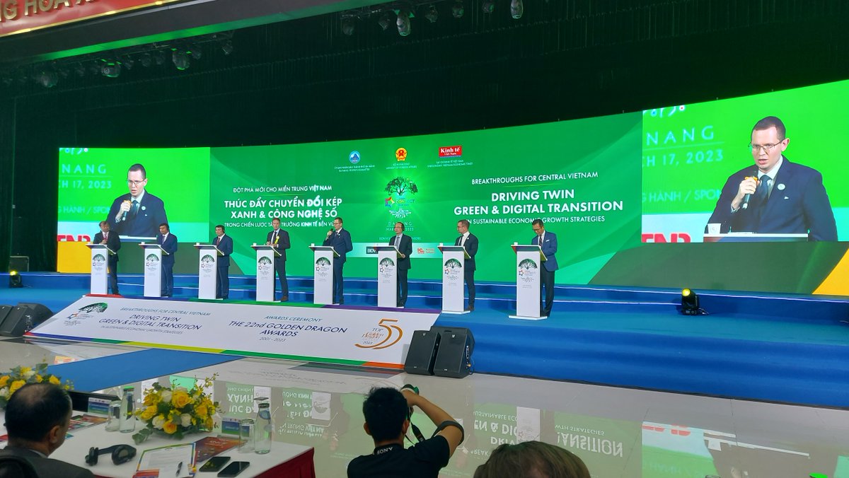 IchamV's tweet photo. Today (Mar 17th), #ICHAM Vice Chairman Mr. Federico Vasoli & Executive Director Mr. Quyet TRAN visited Da Nang city to join #Vietnam Connect Forum 2023 & Golden Dragon #Awards 2023.
Congrat to ICHAM Member - Generali Vietnam for being in TOP50 OUTSTANDING FIEs IN VIETNAM IN 2022 https://t.co/Z6JlcxvIKf