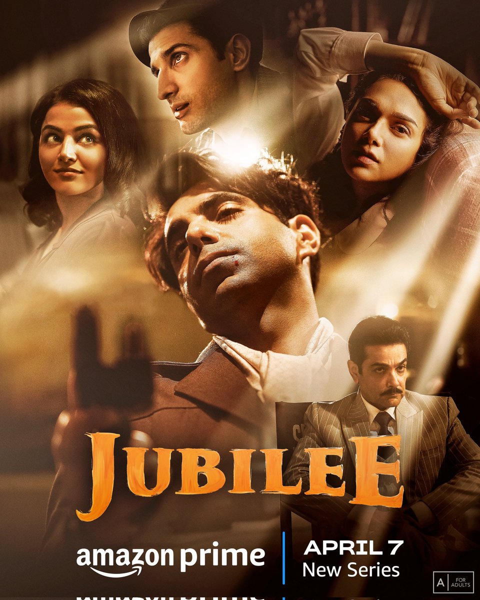 #JubileeOnPrime New Series, coming from April 7 only on @PrimeVideoIN

#Jubilee @prosenjitbumba @aditiraohydari @Aparshakti #SidhantGupta @GabbiWamiqa @RamKapoor @nandishsandhu @shweta_official @Sukhmanilamba21
#VikramAdityaMotwane #AndolanFilms @RelianceEnt @FuhSePhantom