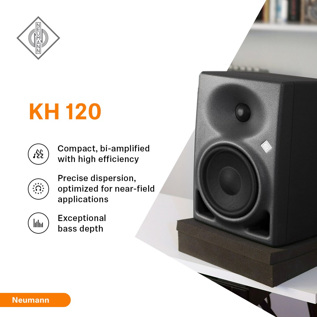 SennheiserIndia's tweet photo. A tool that redefines #professional #audio experience. 

#KH120 is typically used in near-field applications such as #project, #music, broadcast &amp; post-production studios for recording, mixing &amp; mastering.

Know more: https://t.co/JUjpIYtqEh 
@NeumannBerlin #NeumannIndia https://t.co/mTbsntwBaQ