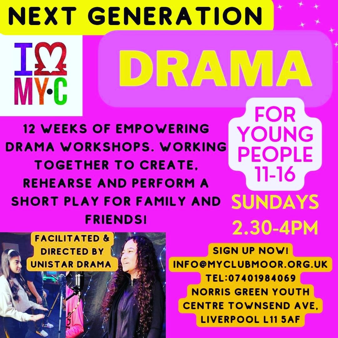 This is a great opportunity for young people to develop their confidence and self esteem! 🎭<a href="/MyClubmoor/">MyClubmoor Big Local</a>
