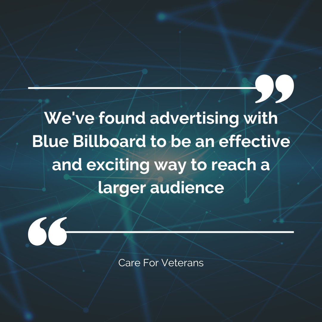 Blue Billboard Ltd (@bluebillboard1) on Twitter photo Did you know 💭 that you could be getting your #brand in front of 30,000 people in #Sussex for less than £80 a month?
Just as <a href="/CareforVeteran/">Care for Veterans</a> has put it, #DOOH #advertising is an effective way to reach a larger audience and it's cost-effective too! bluebillboard.co.uk/digital-out-of… Did you know 💭 that you could be getting your #brand in front of 30,000 people in #Sussex for less than £80 a month?
Just as <a href="/CareforVeteran/">Care for Veterans</a> has put it, #DOOH #advertising is an effective way to reach a larger audience and it's cost-effective too! bluebillboard.co.uk/digital-out-of…