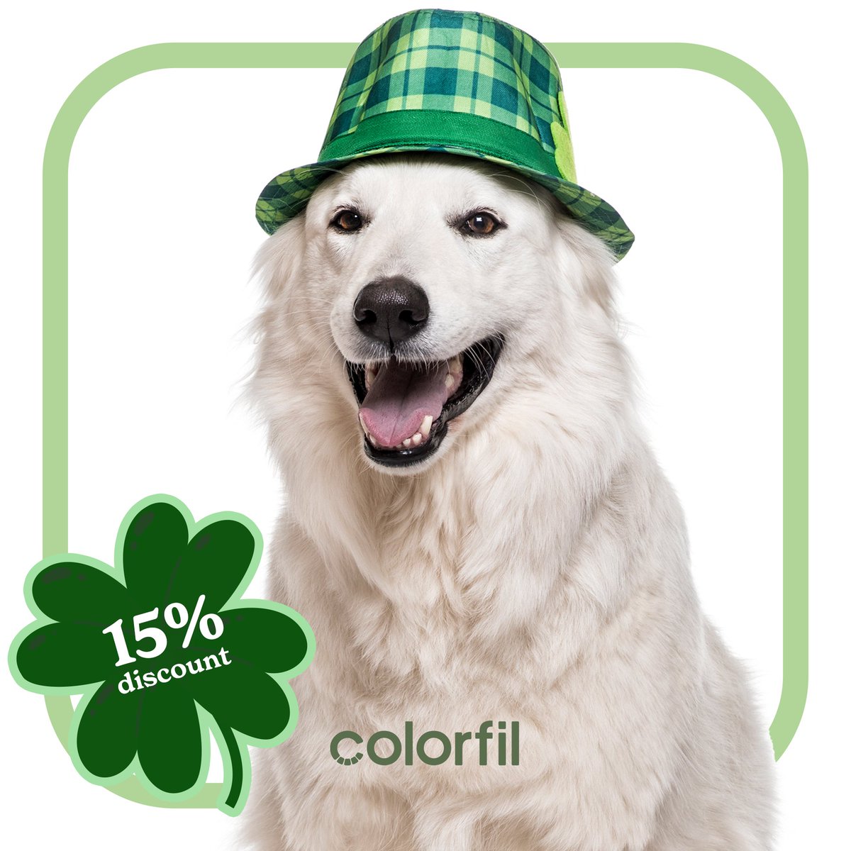 Colorfil Air Filters (@colorfil_air) on Twitter photo Lucky you!
We've got a special offer for you this weekend.
Now through Sunday, receive a 15% discount off your next Colorfil purchase with discount code STPATRICK15.
Shop Here: bit.ly/3FqMJev Lucky you!
We've got a special offer for you this weekend.
Now through Sunday, receive a 15% discount off your next Colorfil purchase with discount code STPATRICK15.
Shop Here: bit.ly/3FqMJev